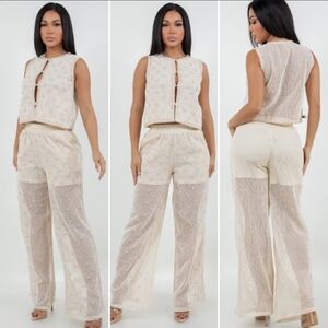 Ivory with Sequin 2 Piece Resort Set